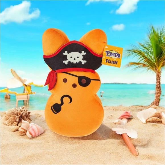 Peeps Other - Peeps Large Pirate Plush Orange NWT